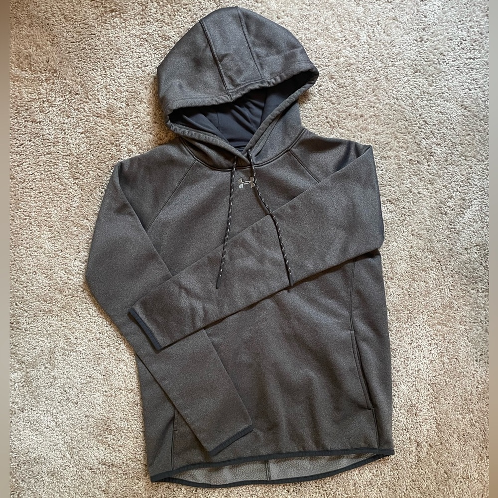 Under Armor Women’s Sweatshirt Hoodie Gray Size S
